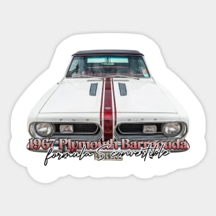 1967 Plymouth Barracuda Formula S Convertible Sticker